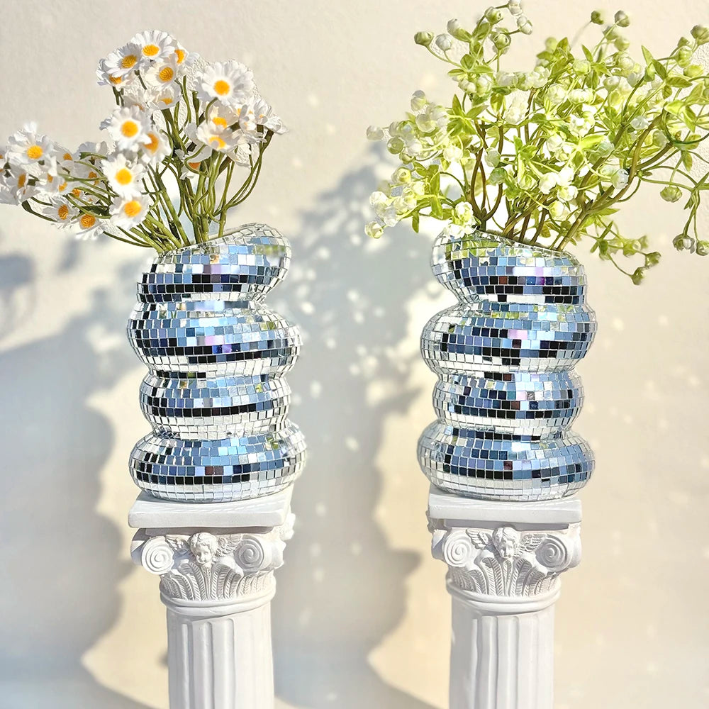 DiscoBloom Mirror Vase