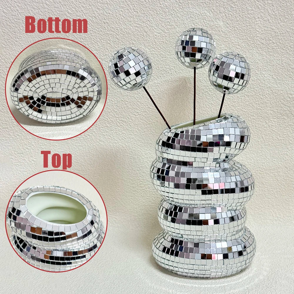 DiscoBloom Mirror Vase